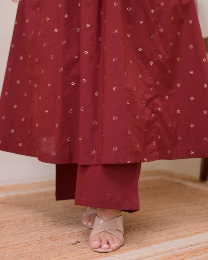 🌸Sara Embroidery Work And Afsan Print Suit💚 - Image 9