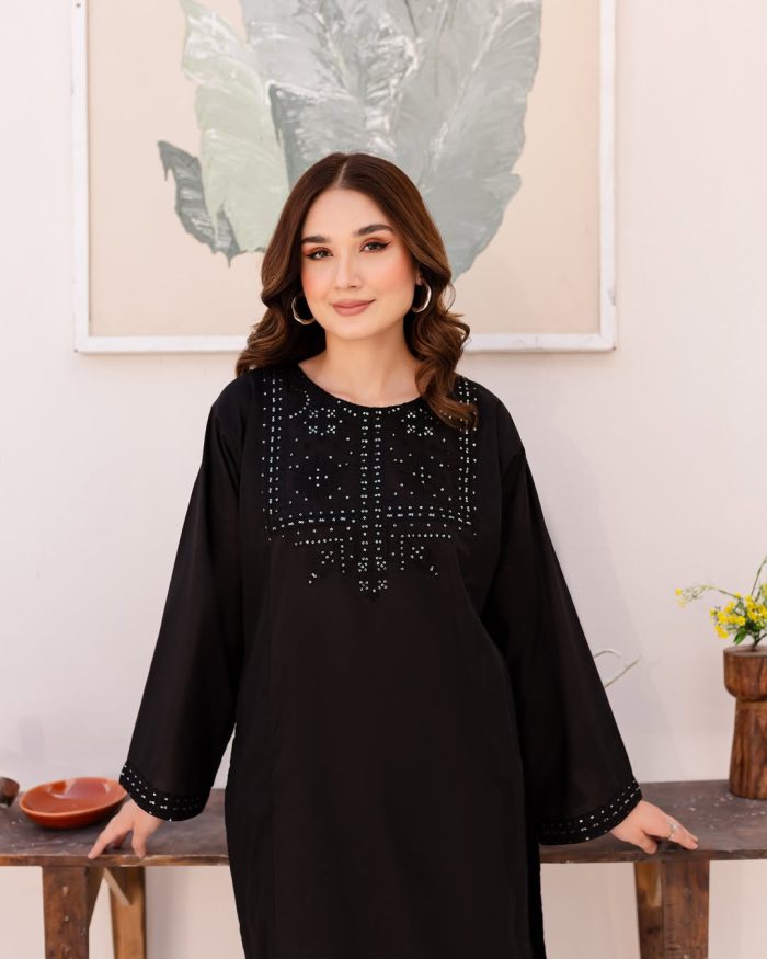 🖤 Noir Spark – Elegant Sequin Kurti ✨ - Image 7