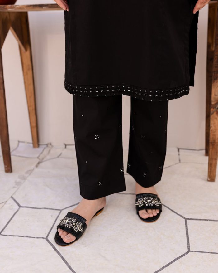 🖤 Noir Spark – Elegant Sequin Kurti ✨ - Image 9