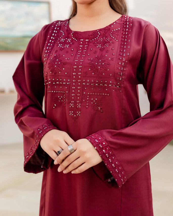 🖤 Noir Spark – Elegant Sequin Kurti ✨ - Image 4
